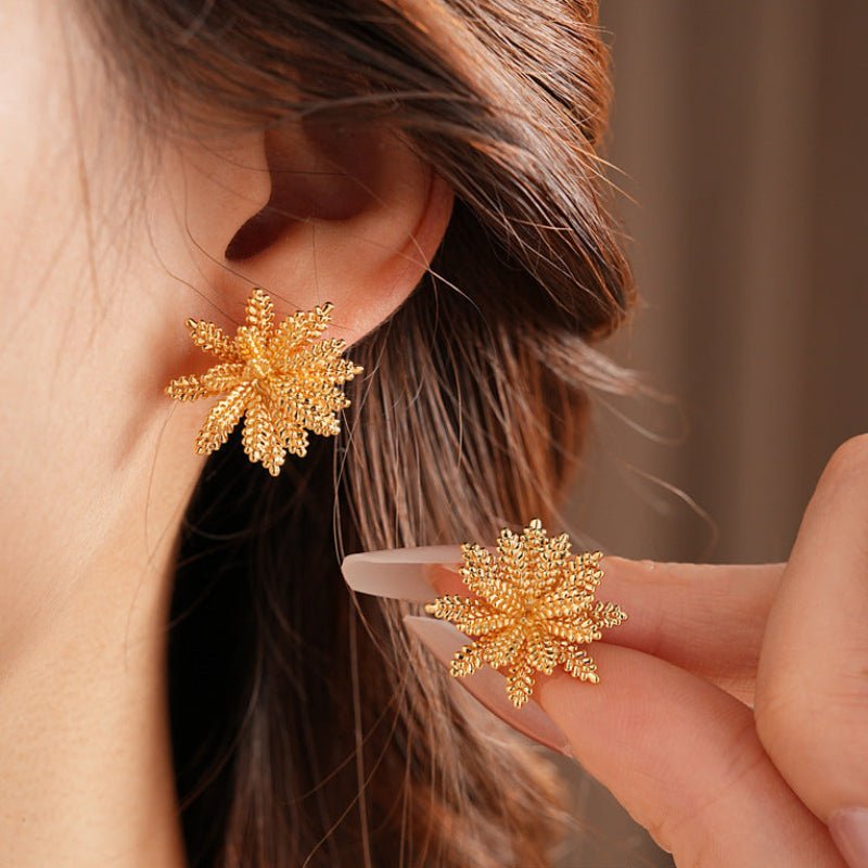 S925 Silver 3D Wheat Earrings - ACOOE