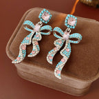 S925 Silver Gold Bowknot earrings Earrings - ACOOE