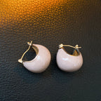 S925 Silver Gold Plated Oil Drop Bead Earrings - ACOOE