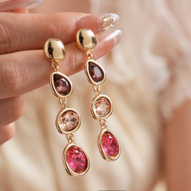 S925 Silver Gold Vintage Drop Earrings - ACOOE