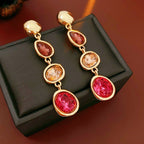 S925 Silver Gold Vintage Drop Earrings - ACOOE