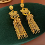 S925 Silver Gold Vintage Wind Tasse Earrings - ACOOE