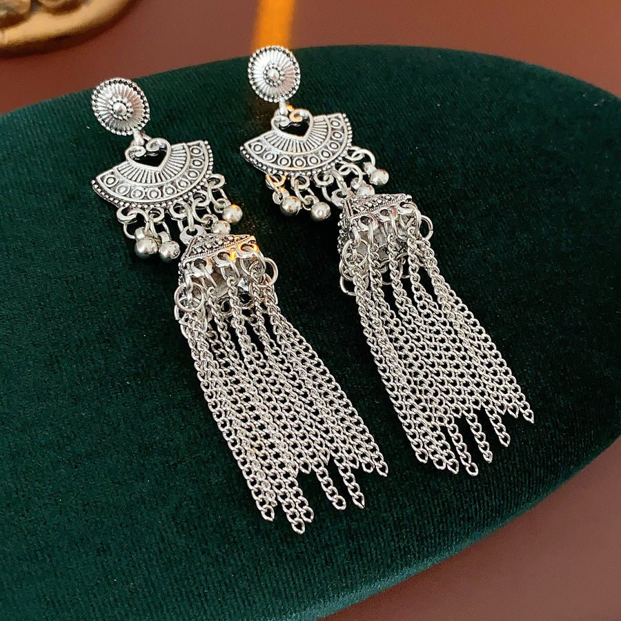 S925 Silver Gold Vintage Wind Tasse Earrings - ACOOE