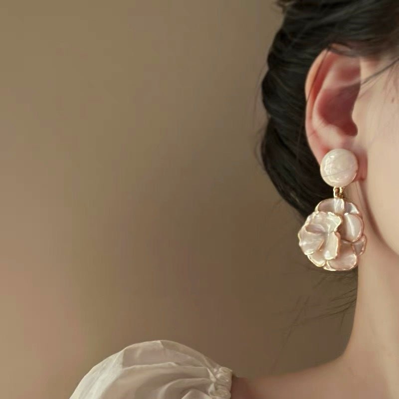 S925 Silver Light Luxury Flower Earrings - ACOOE