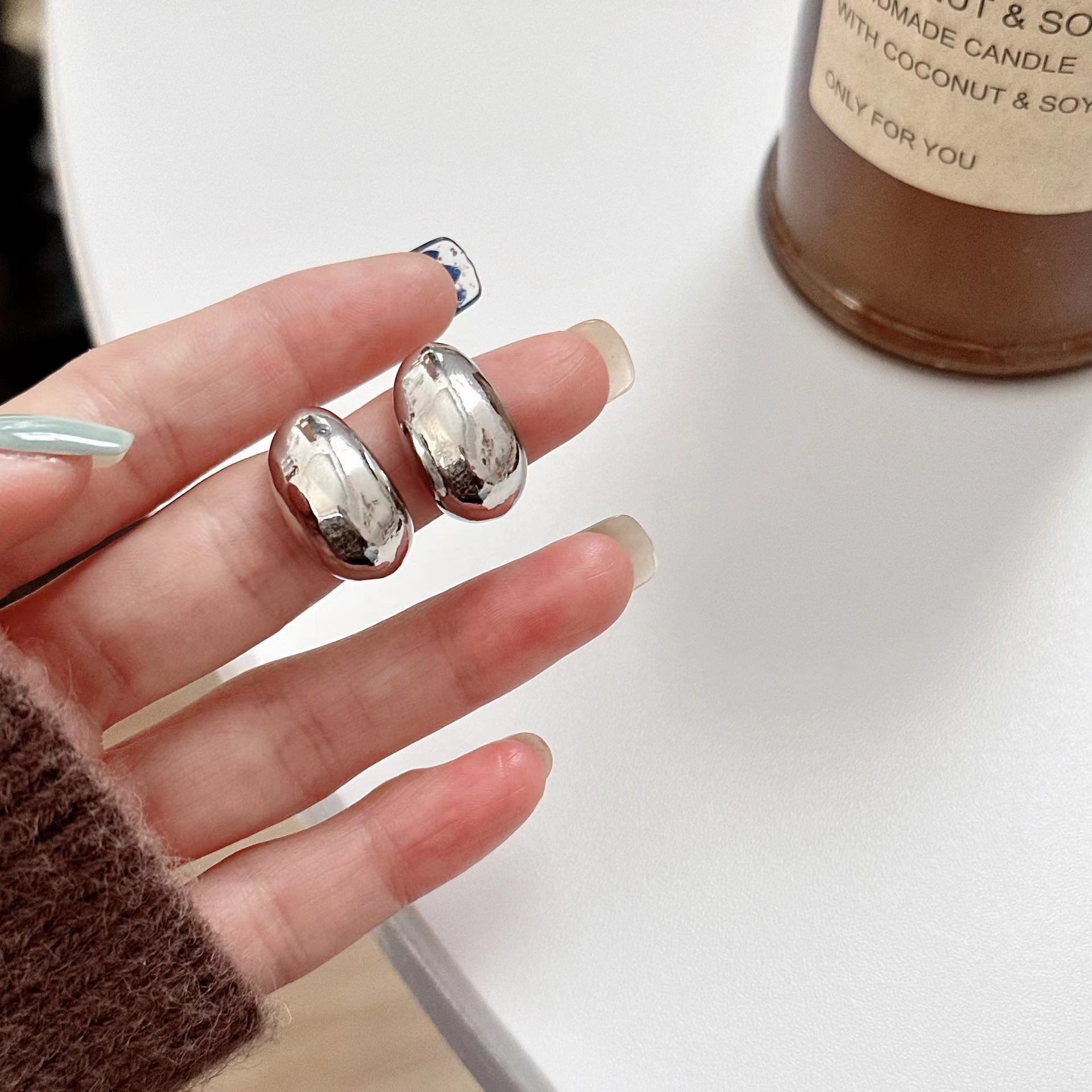 S925 Silver Light Luxury water droplet earrings - ACOOE