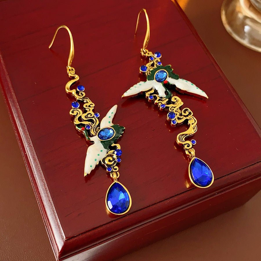 S925 Silver Lucky Bird Earrings Earrings - ACOOE