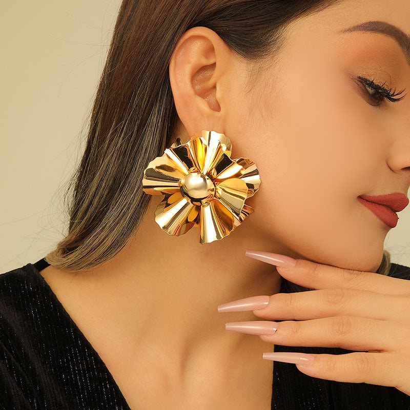 S925 Silver Luxury 3D Flowers Earrings - ACOOE