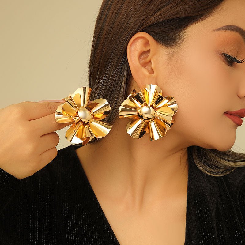 S925 Silver Luxury 3D Flowers Earrings - ACOOE
