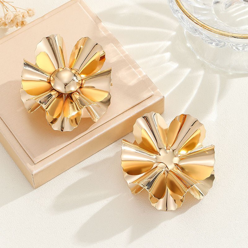 S925 Silver Luxury 3D Flowers Earrings - ACOOE