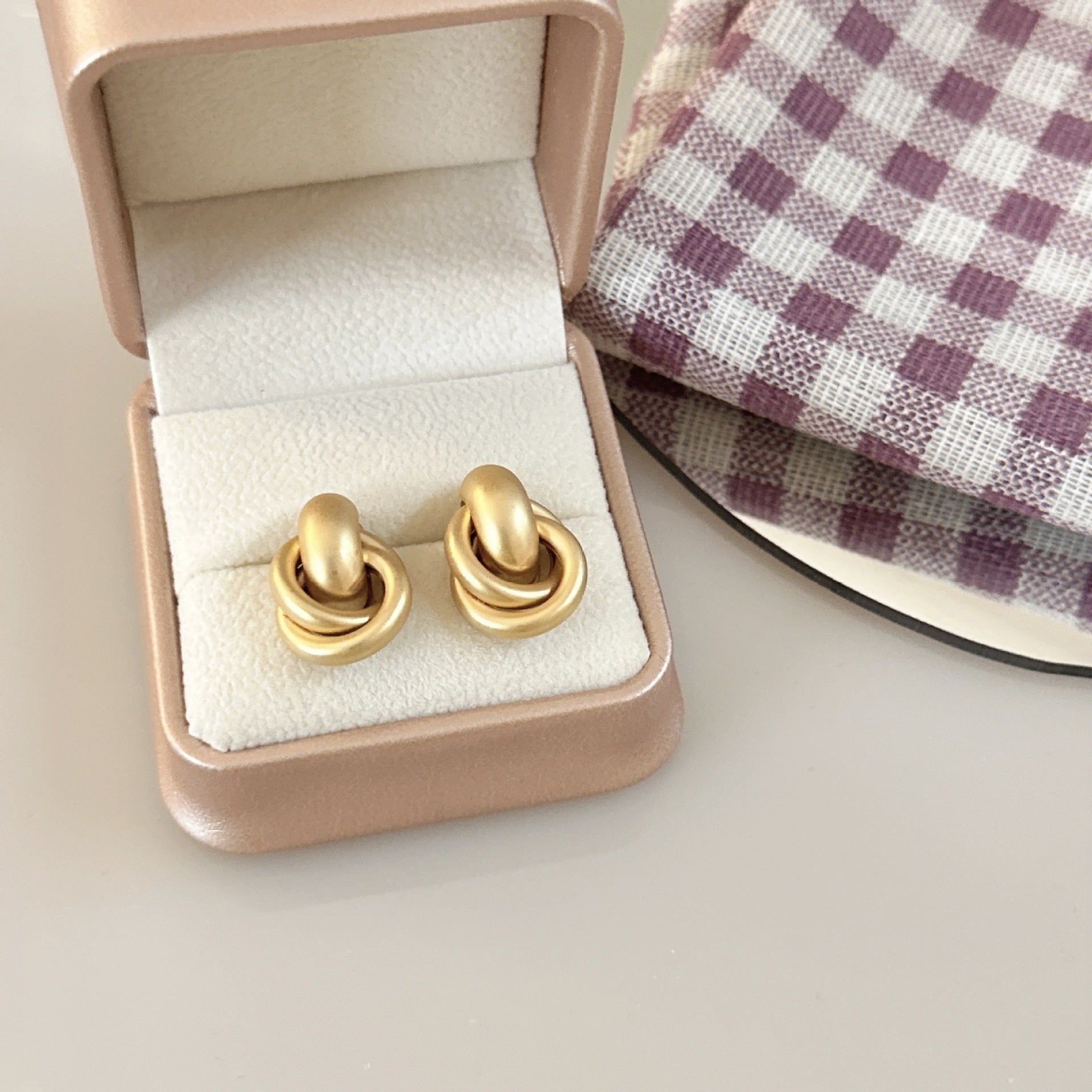 S925 Silver Minimally Matte Earrings - ACOOE