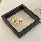 S925 Silver Minimally Matte Earrings - ACOOE