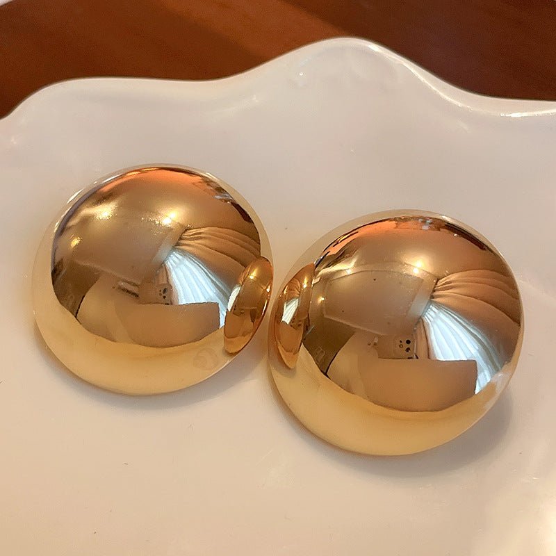 S925 Silver Needle Glossy Stripes Earrings - ACOOE