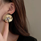 S925 Silver Needle Glossy Stripes Earrings - ACOOE