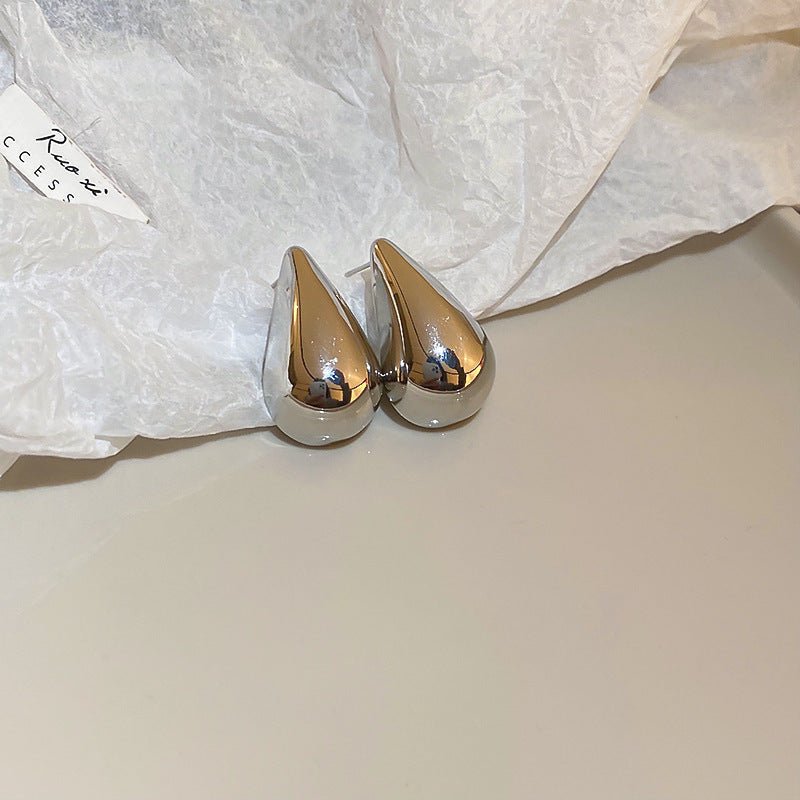 S925 Silver Needle Gold Hoop Earrings - ACOOE