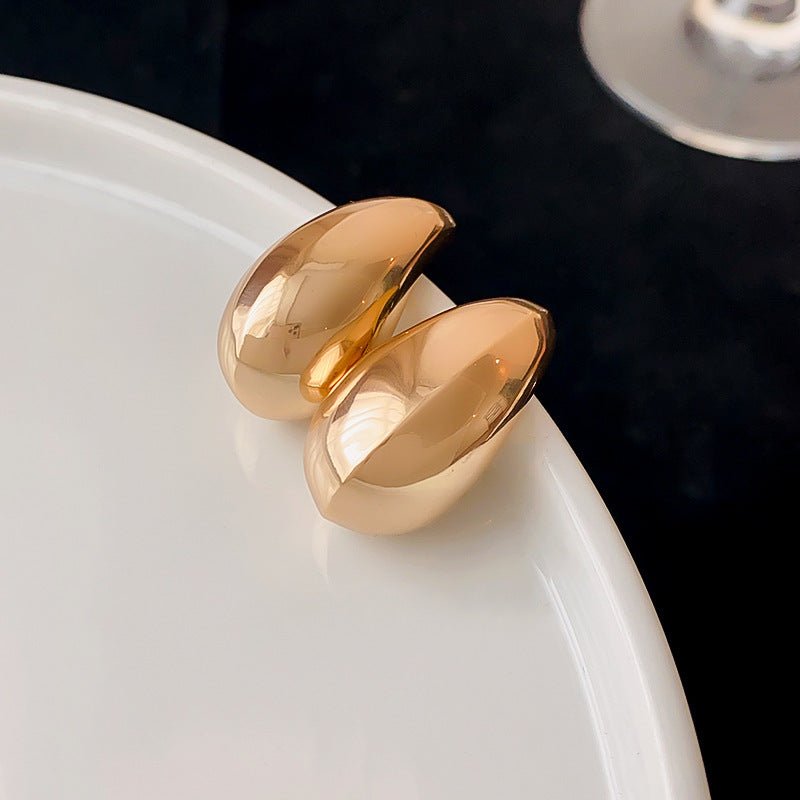 S925 Silver Needle Gold Hoop Earrings - ACOOE