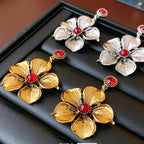 S925 Silver Needle Vintage Flower Earrings - ACOOE