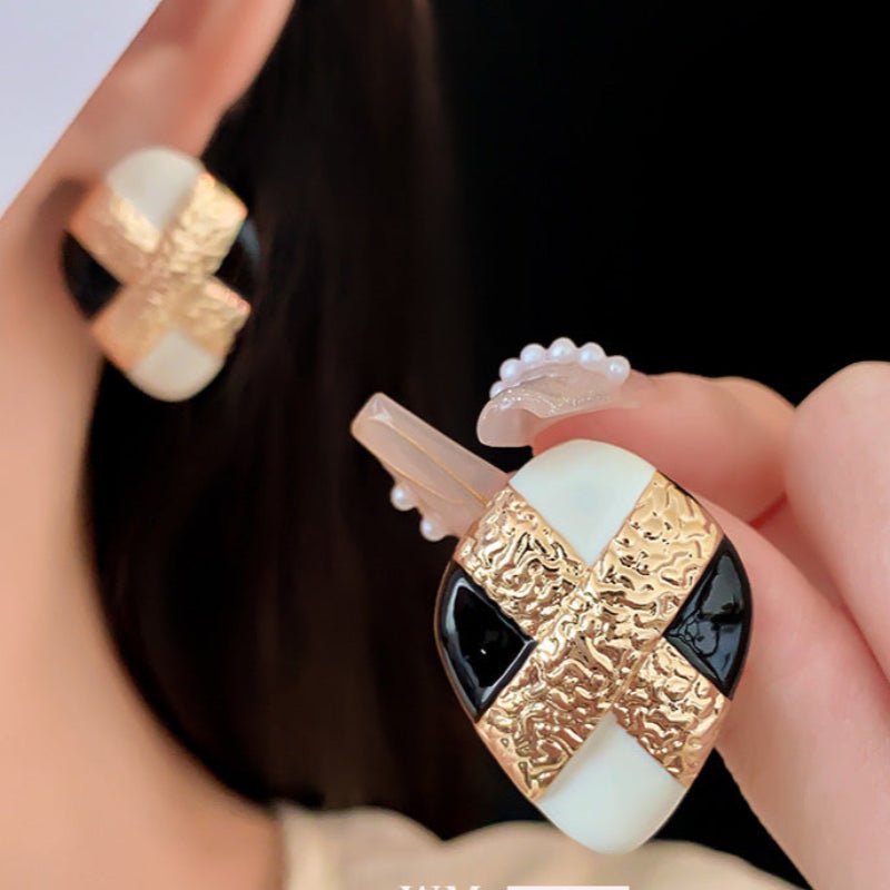 S925 Silver Needle Vintage Oil Drop Earrings - ACOOE