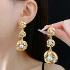 S925 Silver Retro Pearl Earrings - ACOOE