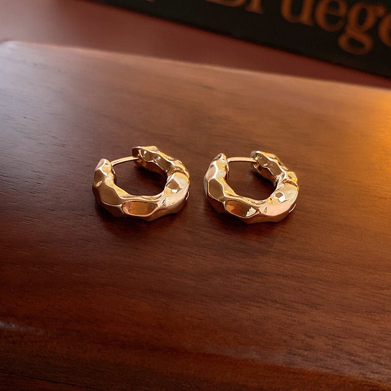 S925 Silver Simple Circular Earrings - ACOOE