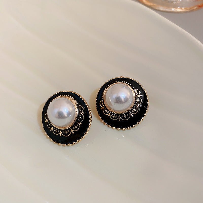 S925 Silver Vintage Black Earrings - ACOOE