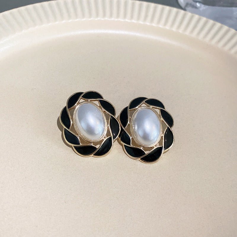 S925 Silver Vintage Black Earrings - ACOOE