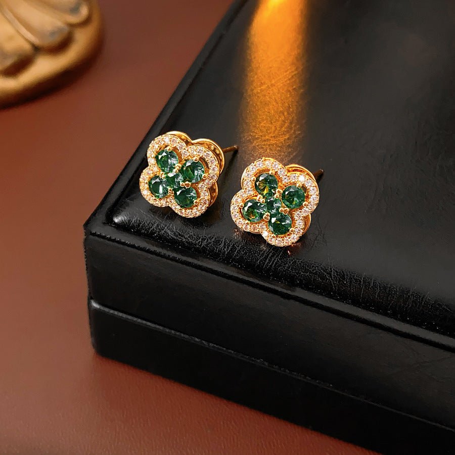 S925 Silver Vintage Clover Earrings - ACOOE