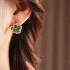 S925 Silver Vintage Clover Earrings - ACOOE