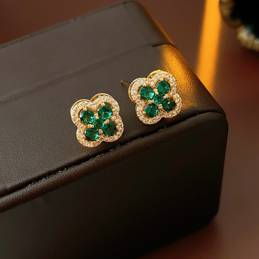 S925 Silver Vintage Clover Earrings - ACOOE