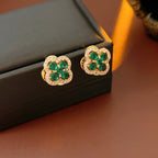 S925 Silver Vintage Clover Earrings - ACOOE
