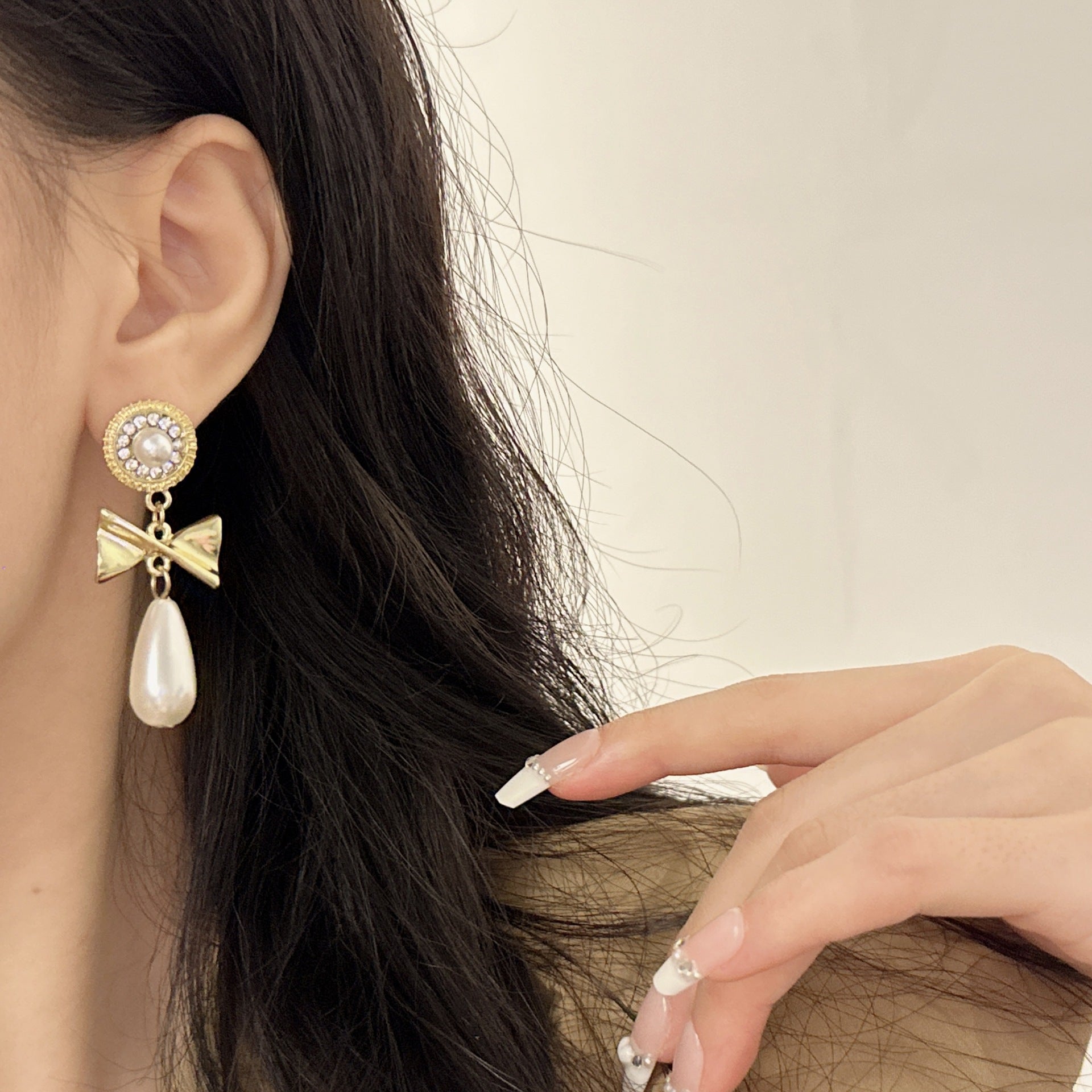 S925 Silver Vintage Cute Pearl Earrings - ACOOE