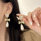S925 Silver Vintage Cute Pearl Earrings - ACOOE
