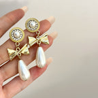 S925 Silver Vintage Cute Pearl Earrings - ACOOE