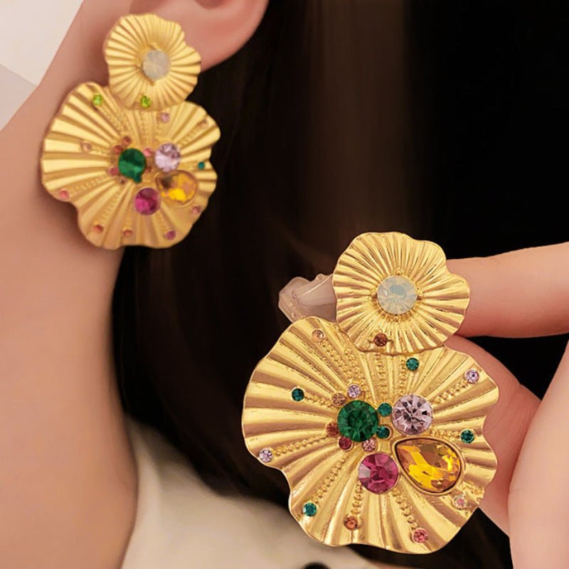 S925 Silver Vintage Flower Studs Earrings - ACOOE