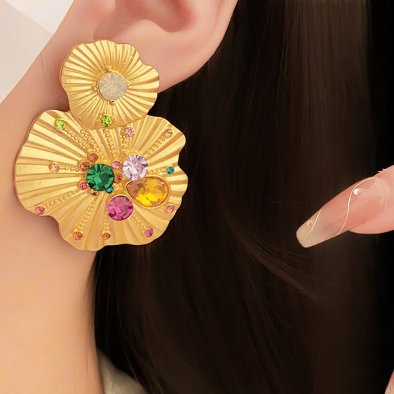 S925 Silver Vintage Flower Studs Earrings - ACOOE