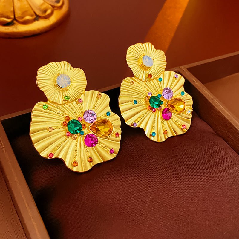 S925 Silver Vintage Flower Studs Earrings - ACOOE