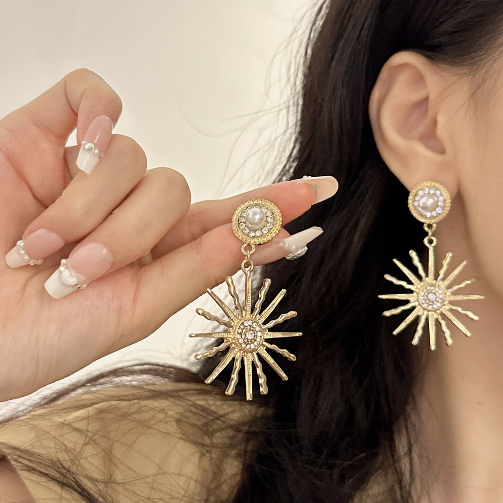 S925 Silver Vintage Sunflower Earrings - ACOOE