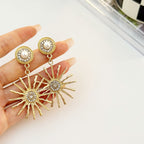 S925 Silver Vintage Sunflower Earrings - ACOOE