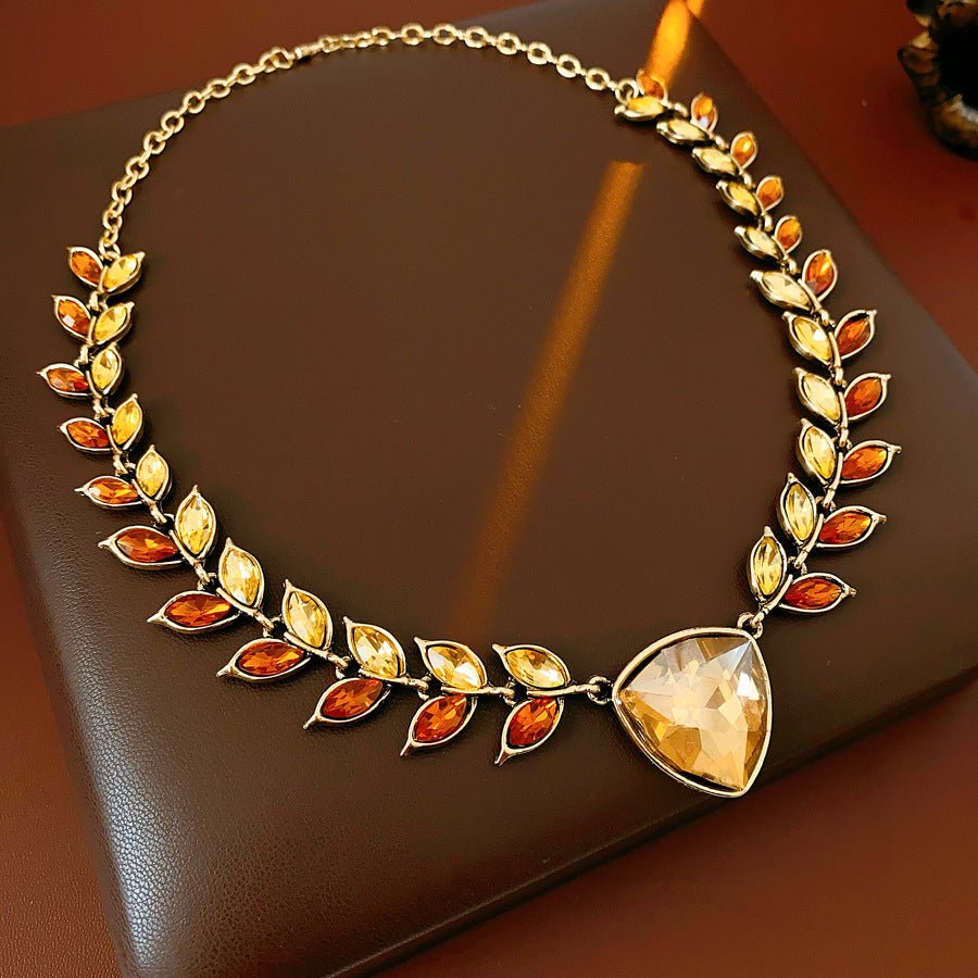 S925 Silver Vintage Wheat Spike Tassel Set - ACOOE