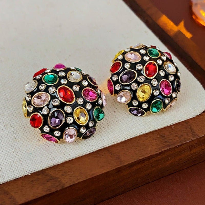 Vintage Silver Needle Diamond Earrings - ACOOE